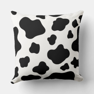 Cow Print Throw Pillow