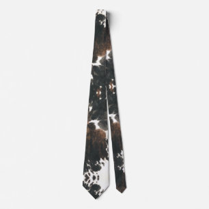 cow print tie