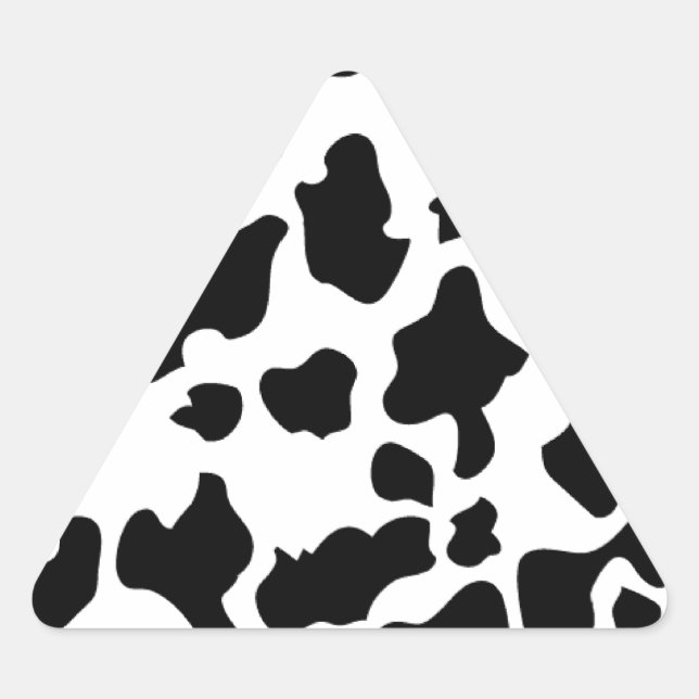 Cow Print Triangle Sticker (Front)