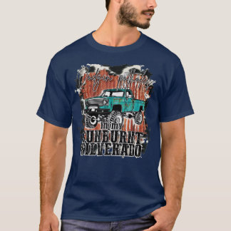 Cow Print Truck Dodging Potholes In My Sunburnt We T-Shirt