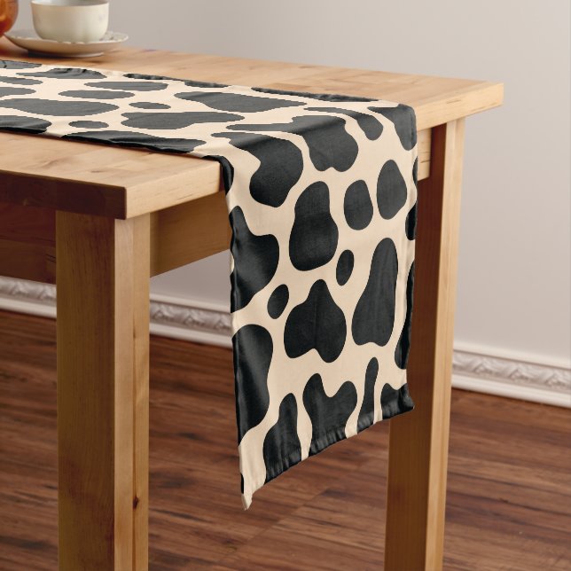 Cow printing medium table runner (In Situ)