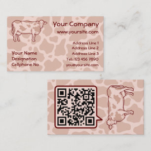 Cow Profile Business Card