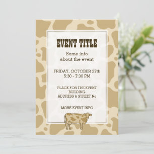 Cow Profile Invitation
