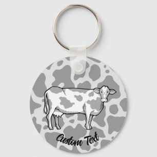 Cow Profile Keychain