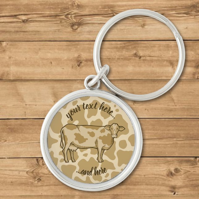 Cow Profile Keychain (Creator Uploaded)