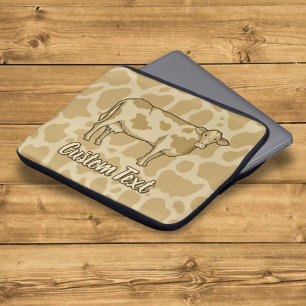 Cow Profile Laptop Sleeve