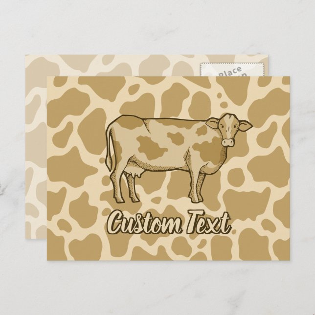 Cow Profile Postcard (Front/Back)