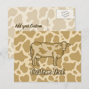 Cow Profile Postcard