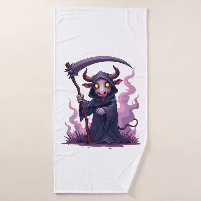 Cow Reaper Bath Towel (Bath Towel)