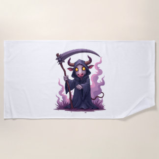 Cow Reaper Beach Towel