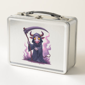 Cow Reaper Metal Lunch Box