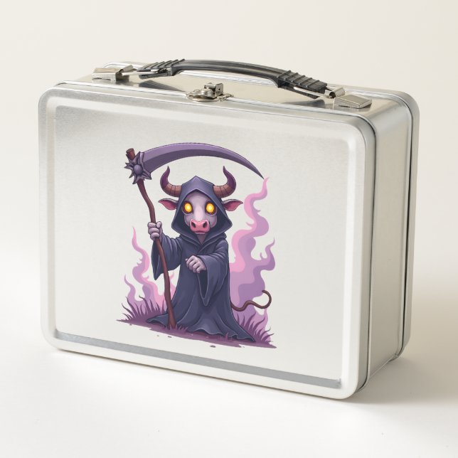Cow Reaper Metal Lunch Box (Front)