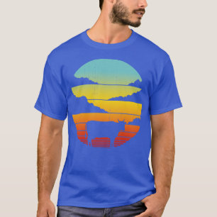 Cow Retro Sunset Vintage 60s 70s  for Men Women Bo T-Shirt