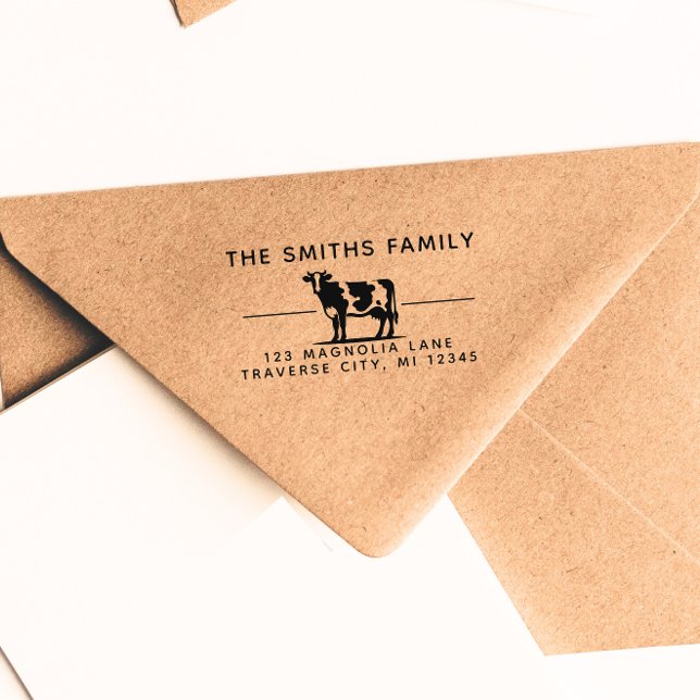  Cow return address stamp (Creator Uploaded)
