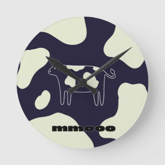 Cow Round Clock