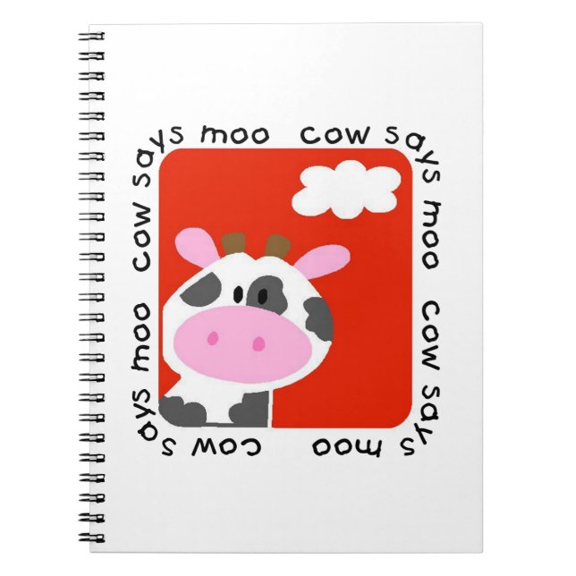 Cow Says Moo Notebook (Front)