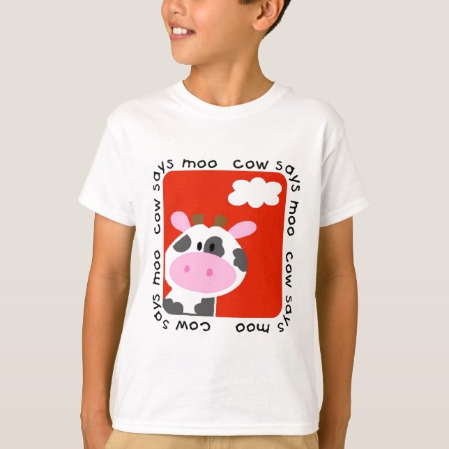 Cow Says Moo Tshirts and Gifts (Front)