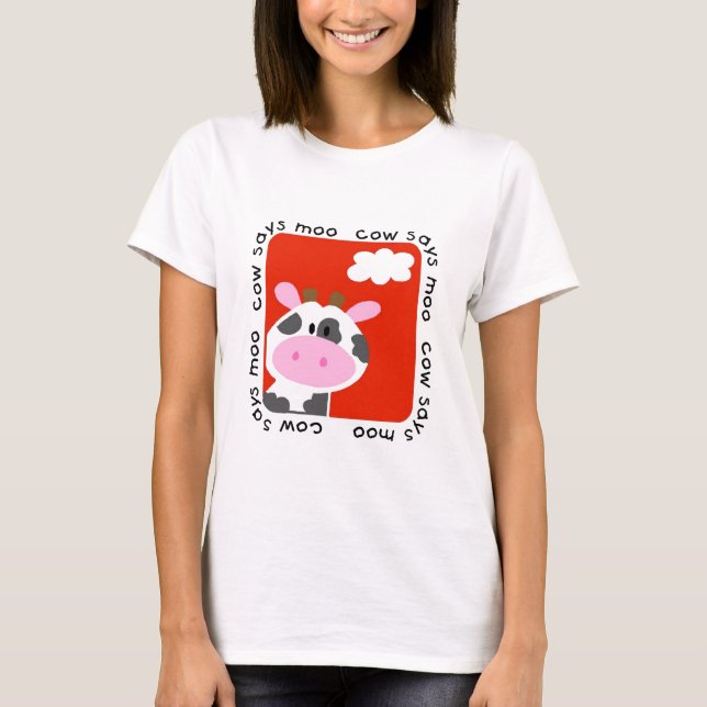 Cow Says Moo Tshirts and Gifts (Front)