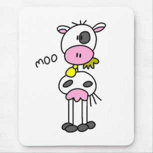 Cow Says Moo Tshirts and Gifts Mouse Pad