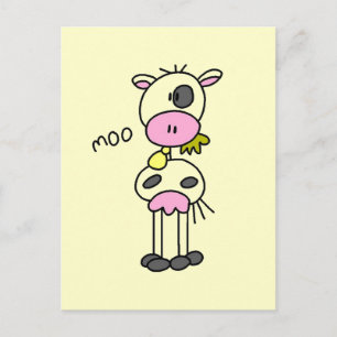 Cow Says Moo Tshirts and Gifts Postcard