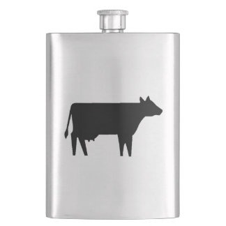 Cow Silhouette Hip Flask
