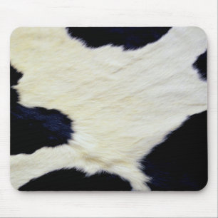 Cow Skin Fur Texture Black and White Customize Mouse Pad