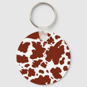  Cow Skin Spots Print Farmer  Keychain