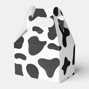 Cow Skin Texture Favor Box