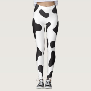 Cow Skin Texture Pattern Leggings