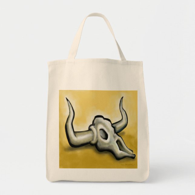 Cow Skull Tote Bag (Front)