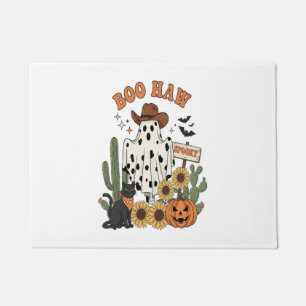 Cow Spot Ghost Western-Funny Halloween Doormat