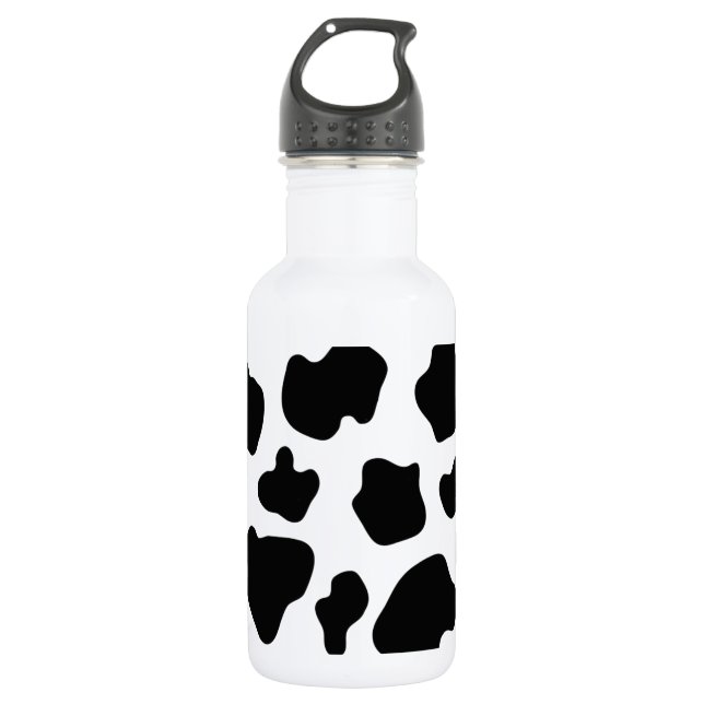Cow spot pattern | Funny animal print 532 Ml Water Bottle (Front)