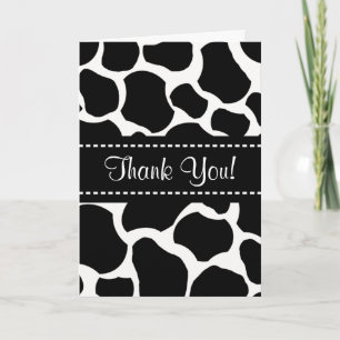 Cow Spots All Ocassion Thank You Note Card