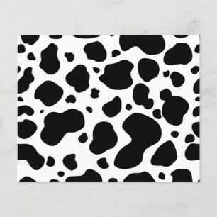 Cow Spots Pattern Black and White Animal Print Flyer