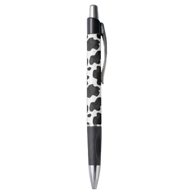 Cow Spots Pattern Black and White Animal Print Pen (Bottom (Vertical))