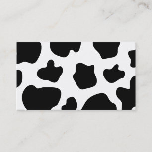 Cow spots pattern business card   animal print