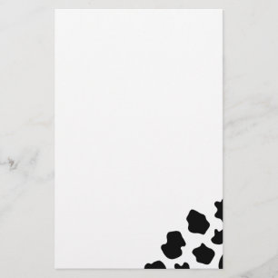 Cow spots pattern stationery   Funny animal print