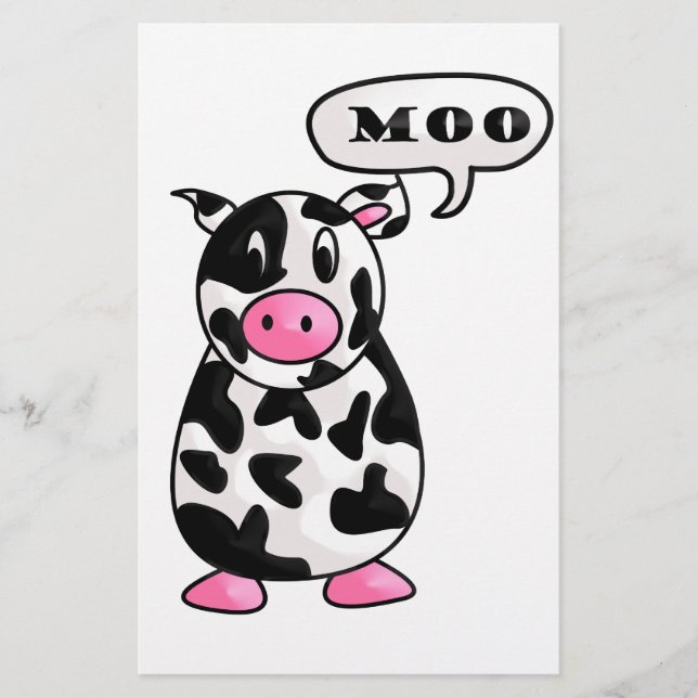 cow stationery (Front)