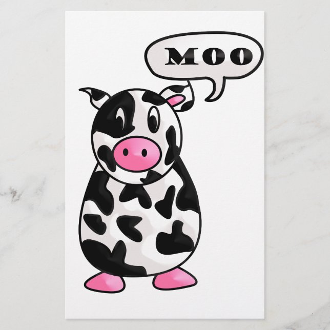 cow stationery (Front)