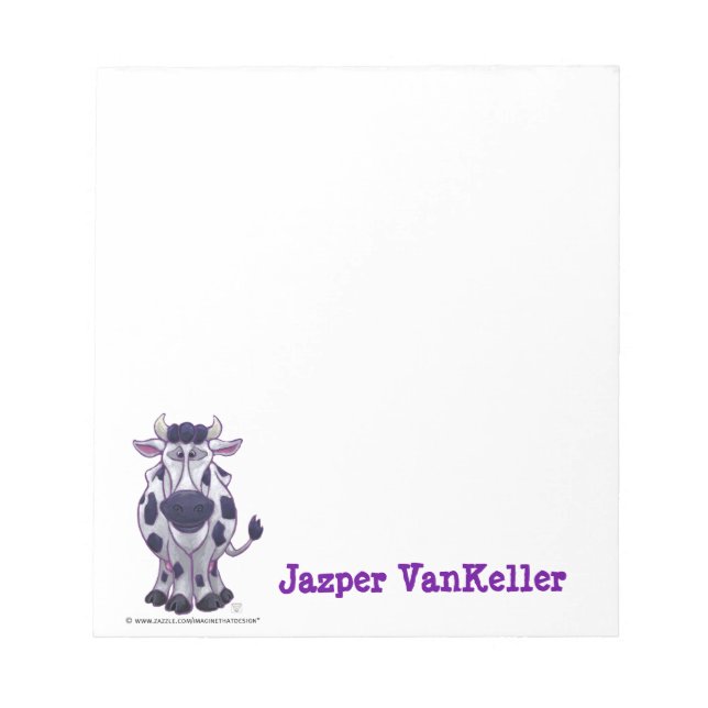 Cow Stationery Notepad (Front)