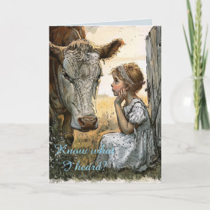 COW TALK THINKING OF YOU CARD