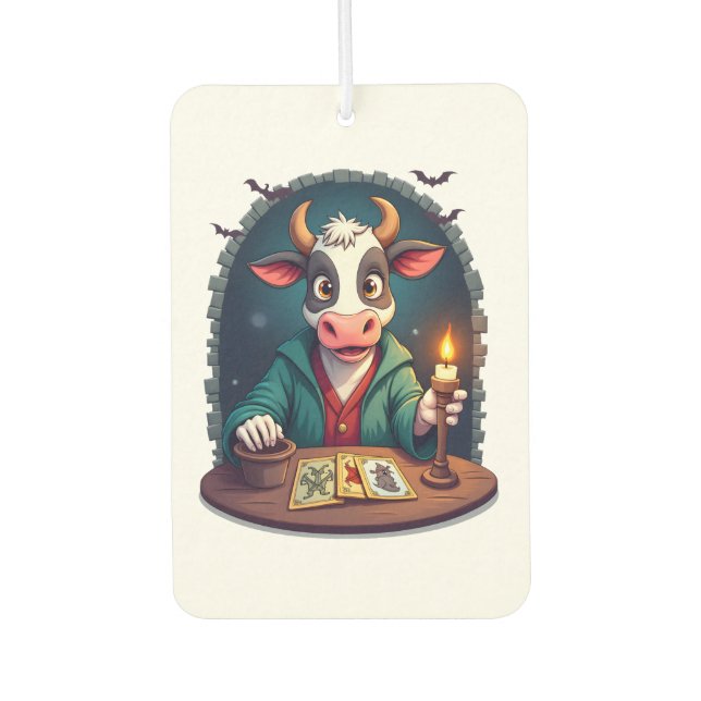 Cow Tarot of Terror Air Freshener (Front)