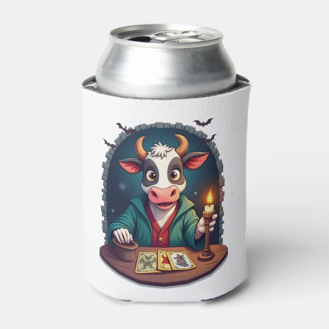Cow Tarot of Terror Can Cooler (Can Front)
