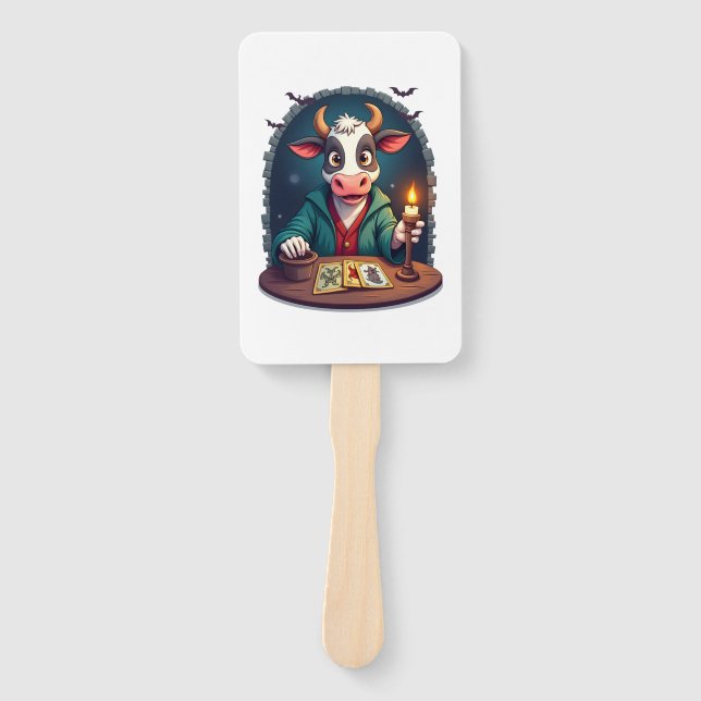 Cow Tarot of Terror Hand Fan (Front)
