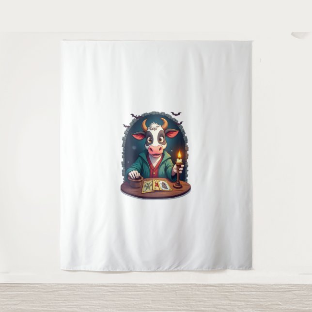 Cow Tarot of Terror Tapestry (Front)