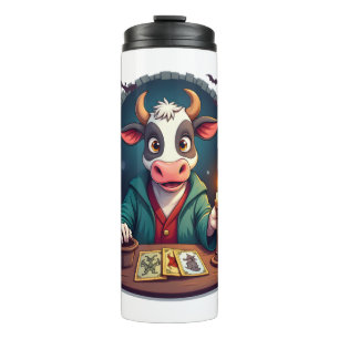 Cow Tarot of Terror Thermal Tumbler