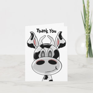 Cow Thank You Card