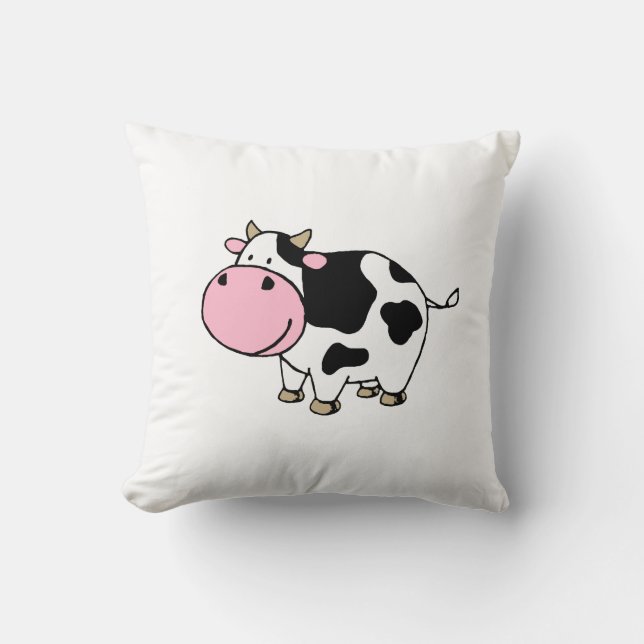 Cow Throw Pillow (Front)