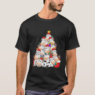 Cow Tree Cow Lover Xmas Gift Mooey For Christmas T-Shirt