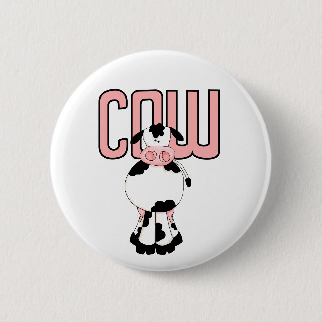 Cow Tshirts and Gifts 2 Inch Round Button (Front)